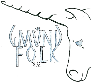 Das Gmünd Folk Einhorn   Zeichnung von Franz Huber